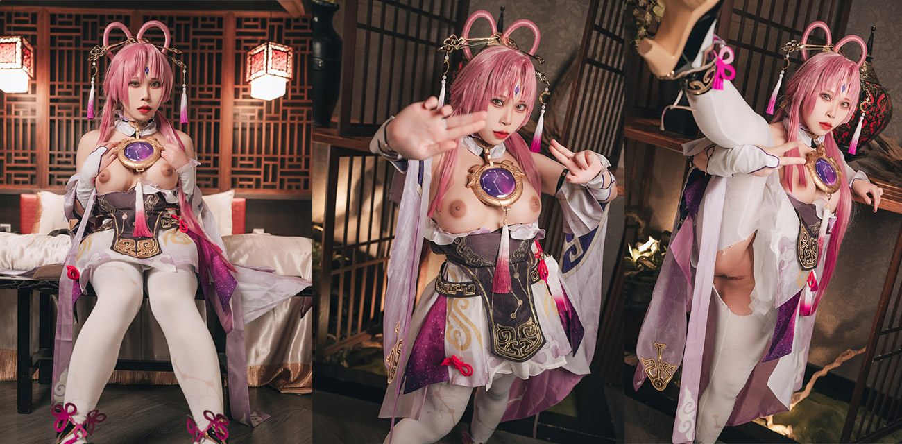 极品福利姬【浵卡】cos星穹铁道写真做爱，长腿白丝上演极致足交白嫩肉体被狂野后入